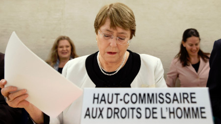 Върховният комисар на ООН по правата на човека Мишел Бачелет