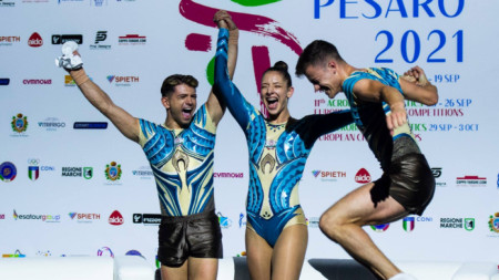 България записа исторически успех на европейското първнство по спортна аеробика