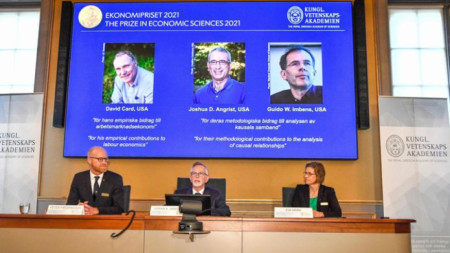 Трима икономисти от САЩ спечелиха Нобеловата награда по икономика