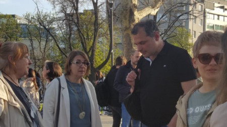 Асоциацията на европейските журналисти България проведе символичен протест под