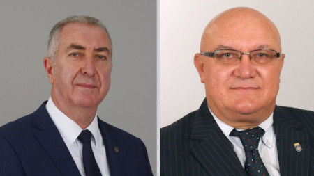На балотаж за кмет на Видин са кандидатът на ГЕРБ Огнян Ценков (вляво) и Цветан Ценков, подкрепен от СДС и други политически сили.
