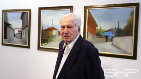 Навръх 87 ият си рожден ден Иван Кънев откри изложба в столичната