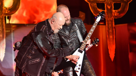 Judas Priest по време на концерта си през 2018 година в Пловдив