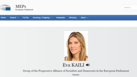 Един от 14-те заместник-председатели на Европейския парламент - Ева Кайлѝ