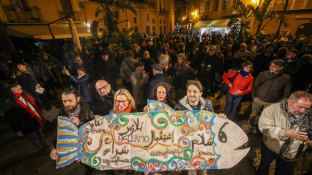 Протест на италианското движение 