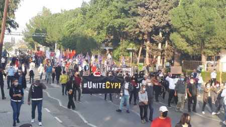 Протест на кипърски турци в Никозия