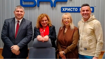 Ахмед Хасанов, Ана-Мария Кръстева, Лика Ешкенази и Милен Иванов (отляво на дясно)