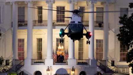 Хеликоптерът с Тръмп се приземява пред Белия дом 