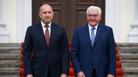 Президентите на България Румен Радев (вляво) и на Германия Франк-Валтер Щайнмайер - Берлин, 28 август 2025