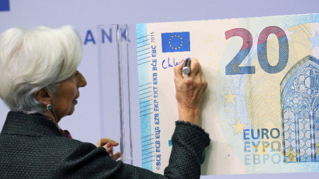 Председателят на Европейската централна банка Кристин Лагард заяви в понеделник
