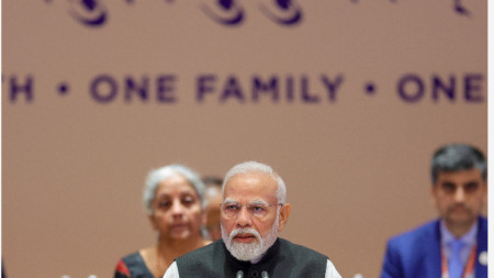 Премиерът на Индия Нарендра Моди открива срещата на Г-20 в Делхи - 9 септември 2023