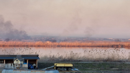 The fire in the region of Lake Vaya