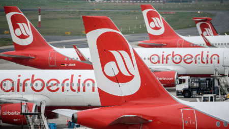 Air Berlin обяви фалит през август 2017 година