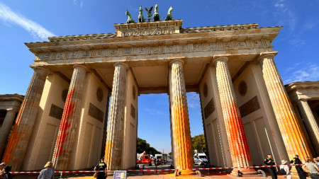 Бранденбургската врата в Берлин на 17 септември 2023 г. 