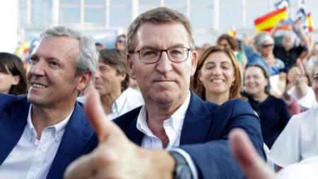 Лидерът на Народната партия в Испания Алберто Нунес Фейхоо.