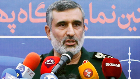 Командирът на аерокосмическите сили на Иранската революционна гвардия Амирали Хаджизадех