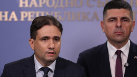 Съпредседателите на „Да, България“ Божидар Божанов и Ивайло Мирчев.