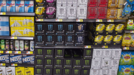 Енергийни напитки в супермаркет в САЩ