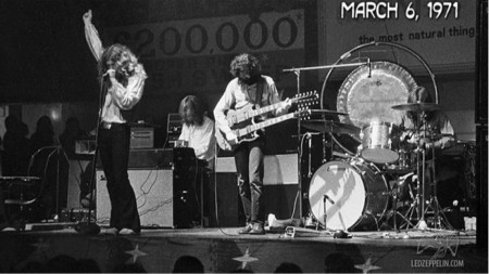 Led Zeppelin на концерт през 1971-ва - годината, в която групата издава “Stairway to heaven”, станала по-късно класика