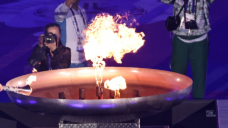 Запалване на олимпийския огън на Световните игри на Спешъл Олимпикс в Берлин, Германия, 17 юни 2023 г.