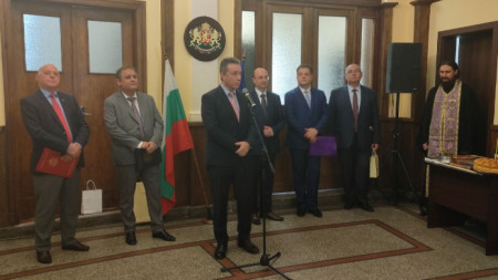 Янаки Стоилов на церемонията по откриването на новата сграда на Административния съд във Велико Търново.