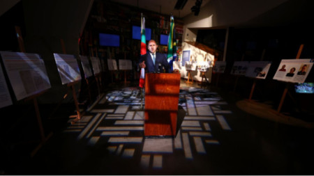 President Radev at last night's opening of the exhibition in Pretoria 