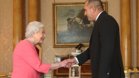 Президентът Румен Радев на аудиенция при кралица Елизабет Втора, 18 октомври 2018 г.