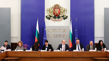  Националният съвет за тристранно сътрудничество  провежда извънредно заседание в сградата на Министерския съвет, 27 април 2023 г.
