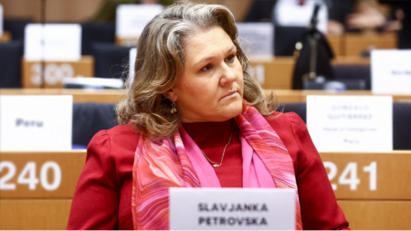 North Macedonia's Defence Minister Slavyanka Petrovska 