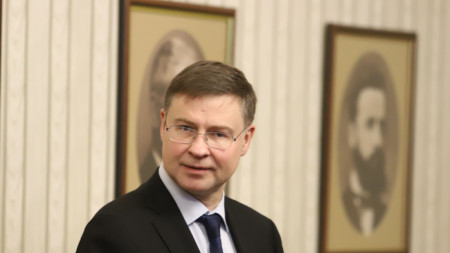 Заместник-председателят на ЕК Валдис Домбровскис в София - 23 февруари 2023