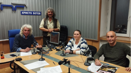 Асен Масларски и Росен Мирчев със своите събеседници Христина Симеонова и Калин Първанов