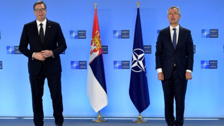Президентът на Сърбия Александър Вучич беше приет днес в Брюксел