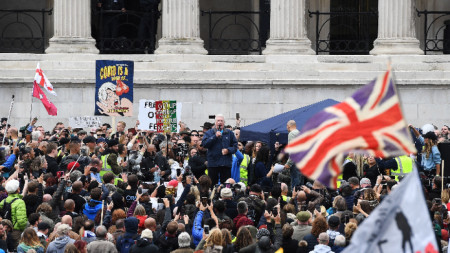 Във Великобритания протестиращи срещу законопроекта за полицията и престъпността излязоха