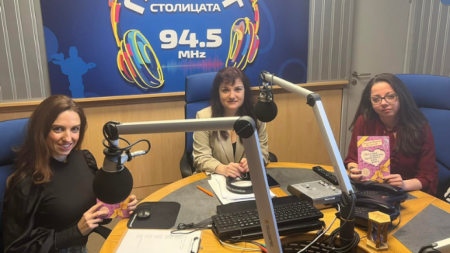 Десислава Николова и Стефани Христова на гости в Радио София с домакин Гергана Пейкова