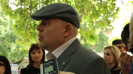 Главният прокурор Иван Гешев на брифинг в Сандански