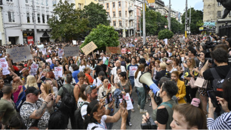 The protest in Sofia