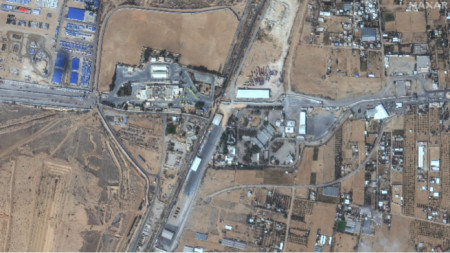 Satellite image of Rafah border crossing, 1 November, 2023
