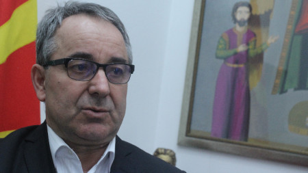 Llazar Mlladenov - kryetar i klubit kulturor bullgar në Shkup