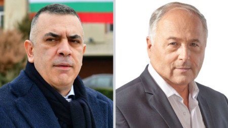 На балотажа за кмет на Сливен един срещу друг се изправят кандидатът на ГЕРБ Стефан Радев (вляво), който получи 48,47% от гласовете на първия тур, и на БСП - Кольо Милев, взел 24,33%.
