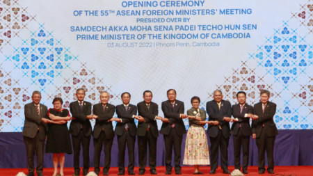 Откриването на срещата на външните министри на АСЕАН в Пномпен, Камбоджа, 3 август 2022 г.