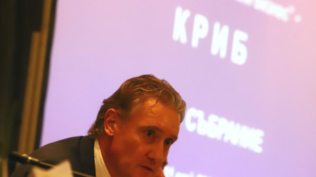 Кирил Домусчиев, председател на Конфедерацията на работодателите и индустриалците по време на общото събрание на организацията - 31 май 2022