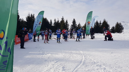 Откритото градско първенство по ски бягане завърши днес с преследване