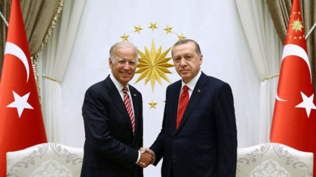 Президентът на САЩ Джо Байдън и турският лидер Тайип Ердоган