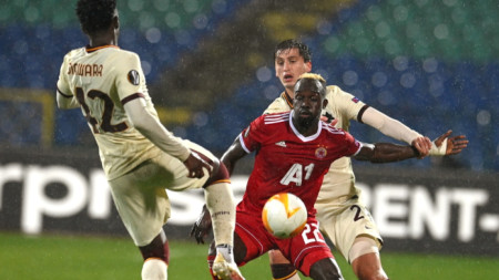 Али Соу отбеляза два гола във вратата на Рома.