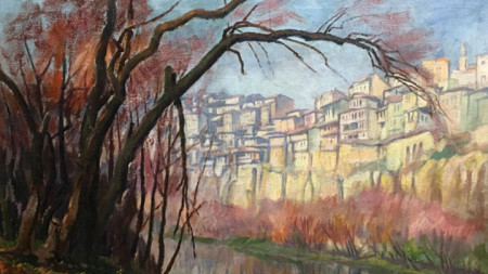 Фрагмент от „Велико Търново“ - картина на Борис Денев (1883–1969). Авторът е включен в изложбата „Зимни акценти“ 