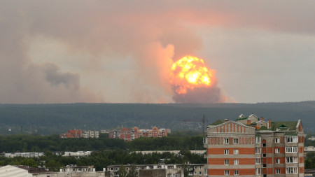 Взривовете край Ачинск на 5 август.