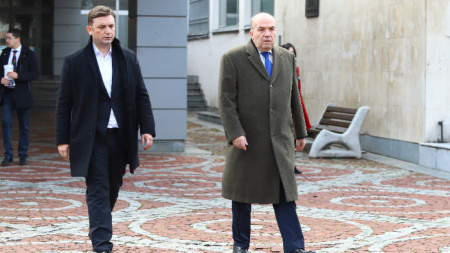 Министрите на външните работи на РСМ и на България Буяр Османи и Николай Милков във ВМА, 22 януари 2023 г.