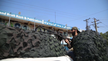 Талибански патрул в Джалалабад, 17 август 2021 г.