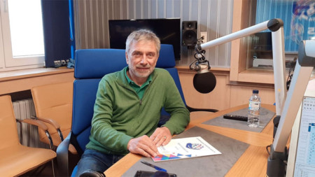 Борислав Къдреков в студиото на Радио София