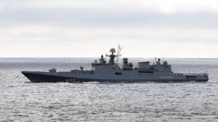 Российский военный корабль в Черном море
